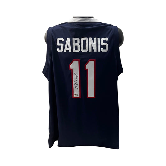 Domantas Sabonis Autographed Gonzaga Bulldogs Navy Jersey Beckett