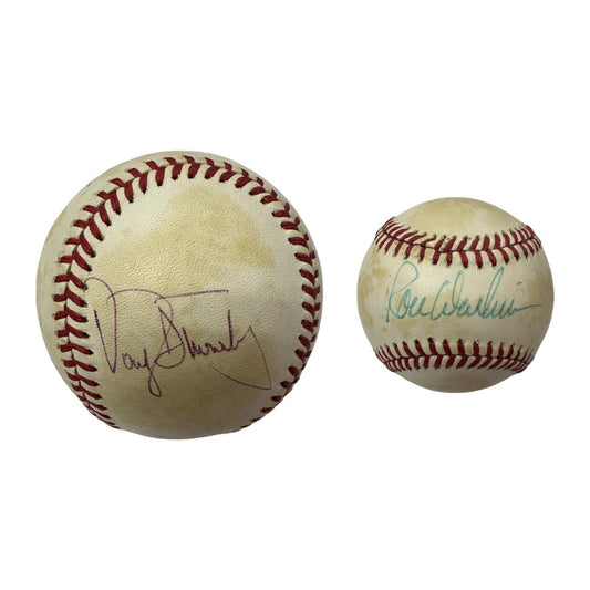 Darryl Strawberry & Ron Darling New York Mets Autographed ONLB Beckett
