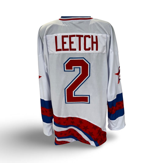 Brian Leetch Unsigned New York Rangers White Team USA Custom Jersey