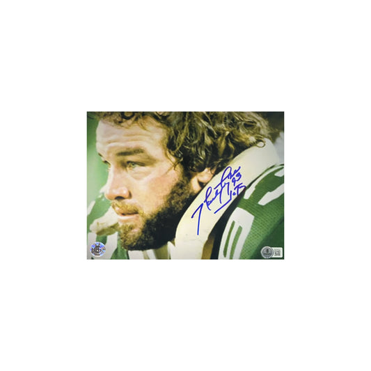 Marty Lyons Autographed New York Jets Close Up 8x10 Beckett