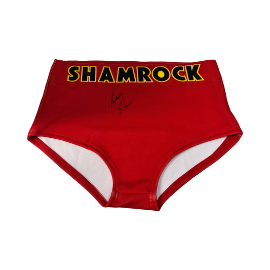 Ken Shamrock Autographed WWE WWF Red Trunks Beckett