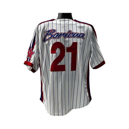 Roberto Clemente Unsigned Puerto Rico Boricua Jersey