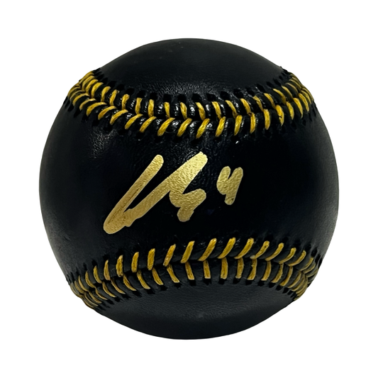 Lawrence Butler Autographed Black Leather OMLB Beckett