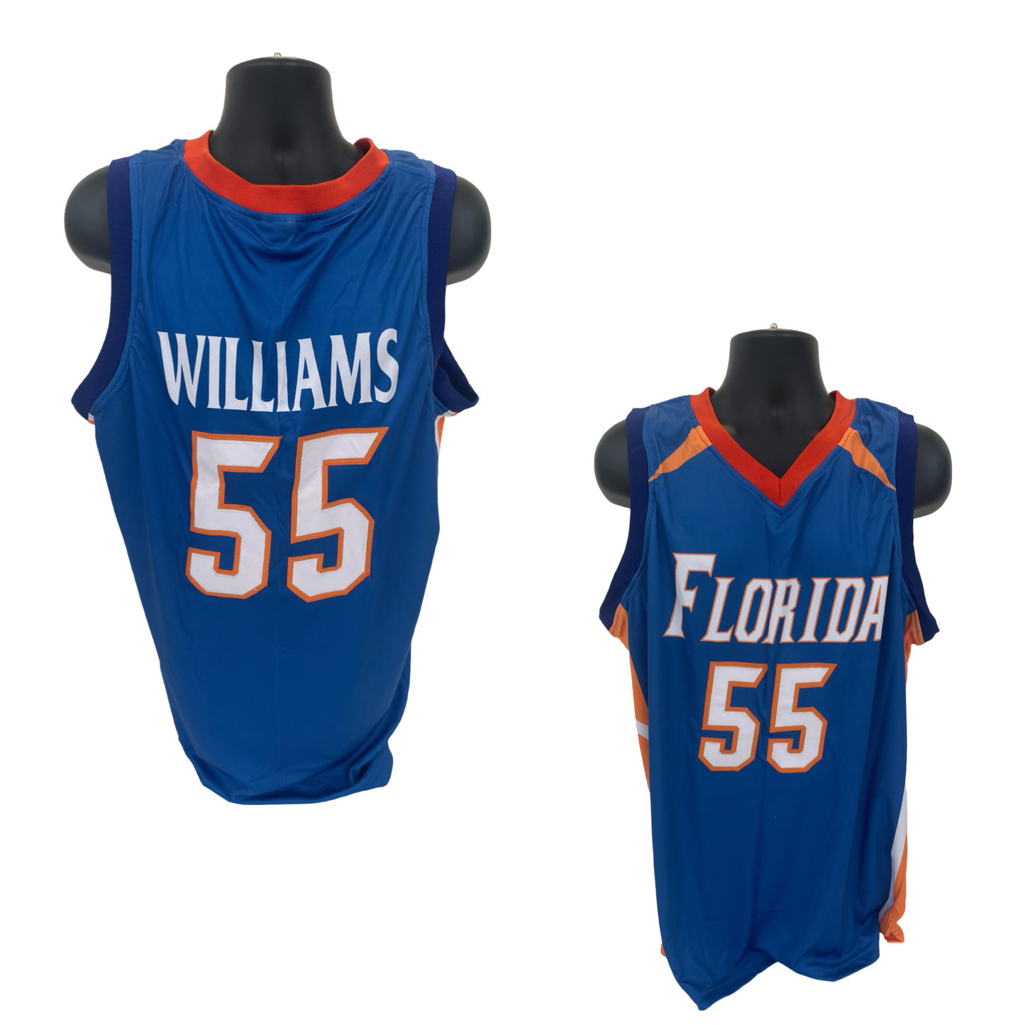 Jason Williams Unsigned Florida Gators Blue Custom Jersey Size XL