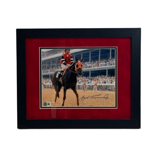 Angel Cordero Autographed Gallop Framed 8x10 Beckett