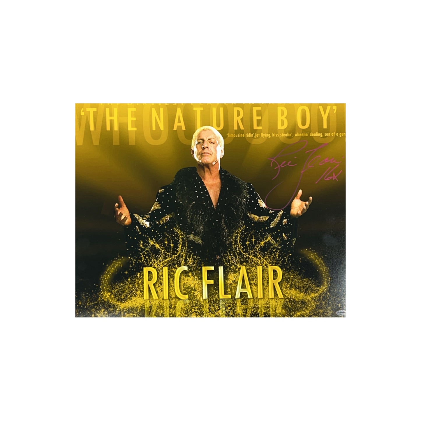 Ric Flair Autographed WWF/WWE Edit 16x20 Leaf