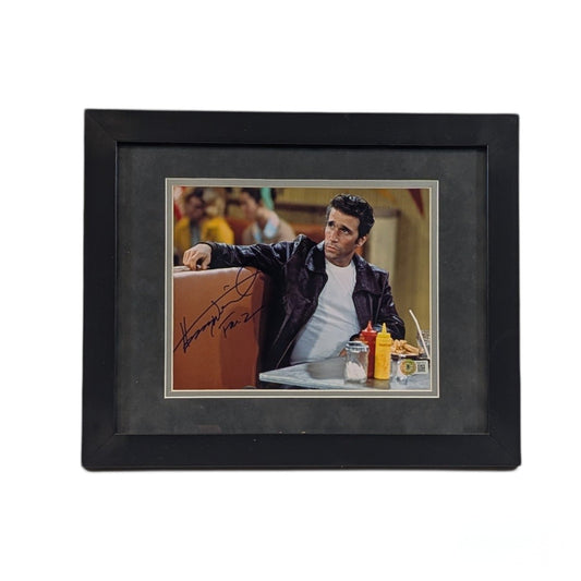 Henry Winkler Autographed Happy Days In Booth Framed 8x10 Fonz Inscription Beckett