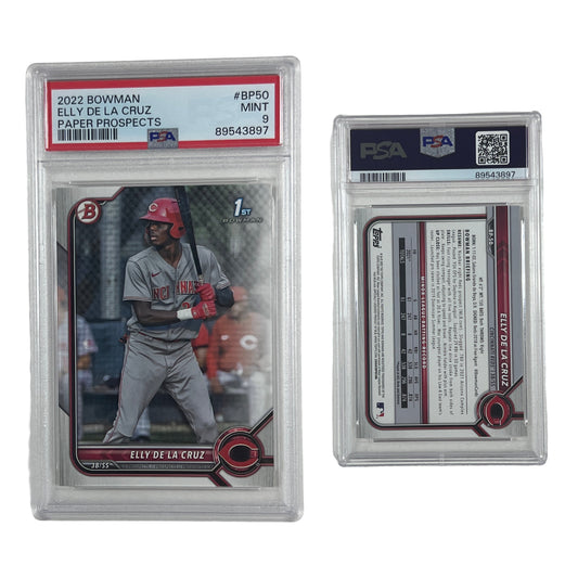 2022 Bowman Elly De La Cruz Paper Prospects #BP50 PSA MINT 9