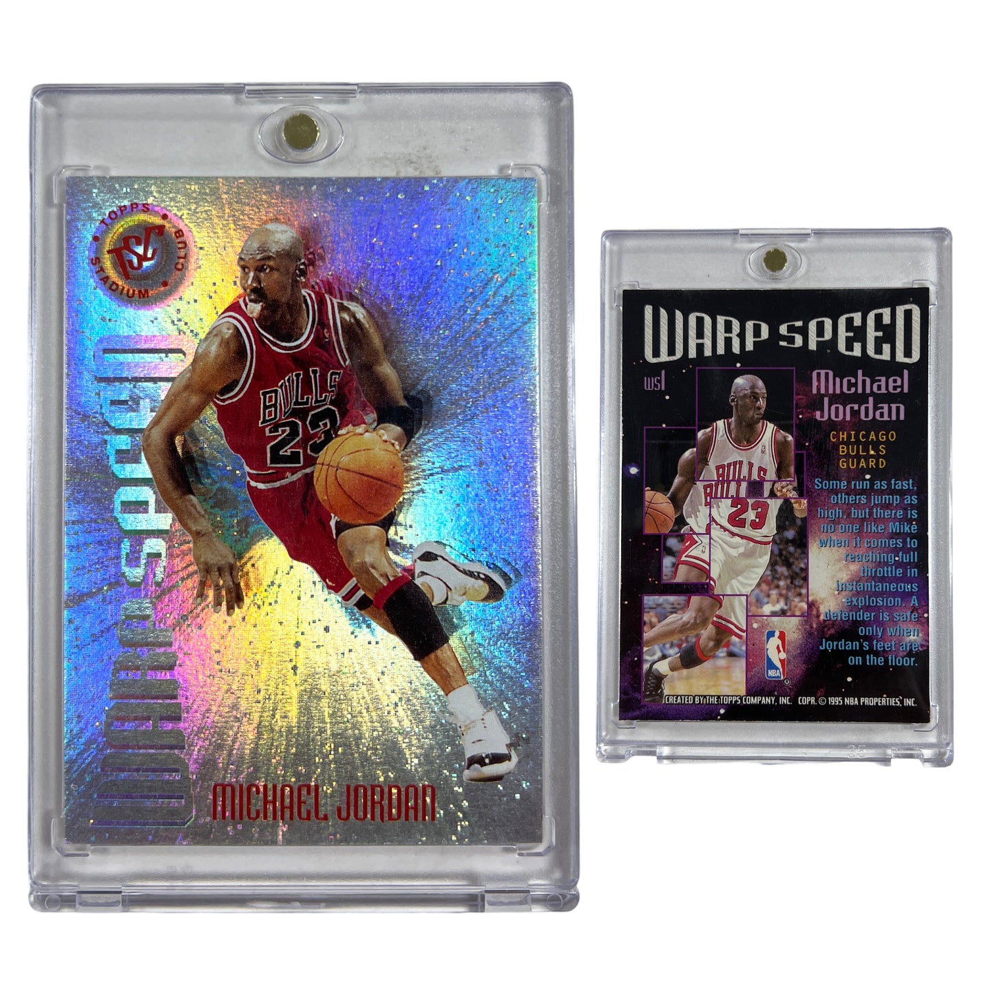 1995 Michael Jordan Stadium Club Warp Speed #WS1 (RAW)