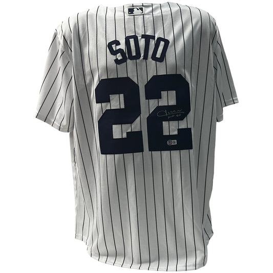 Juan Soto Autographed New York Yankees Nike Replica Pinstripe Nameplate Jersey JSA