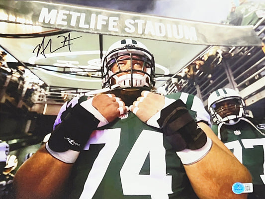 Nick Mangold Autographed Tunnel 11x14 Beckett