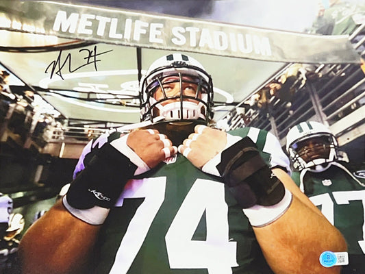 Nick Mangold Autographed Tunnel 11x14 Beckett
