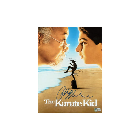 Ralph Macchio Autographed Karate Kid Poster 11x14 Beckett