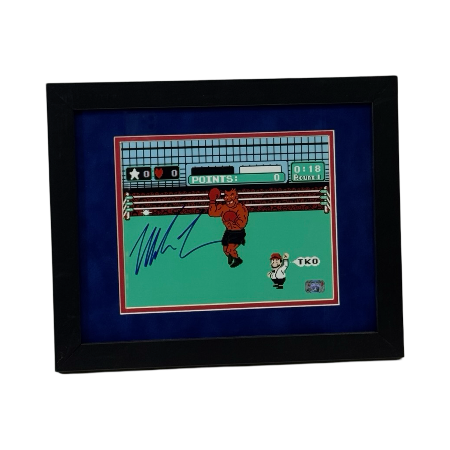 Mike Tyson Autographed Punch Out Framed 8x10 Fiterman Sports