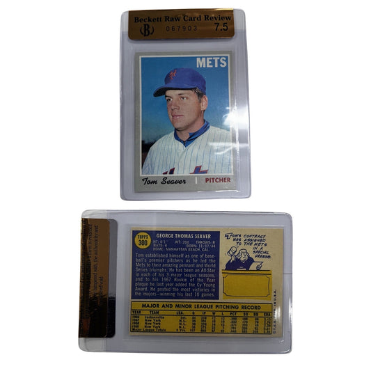 1970 Topps Tom Seaver #300 Beckett Raw Card Review 7.5
