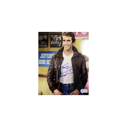 Henry Winkler Autographed Happy Days 8x10 "Fonz" Inscription Beckett