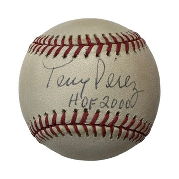 Tony Perez Cincinnati Reds ONLB HOF 2000 Inscription JSA COA