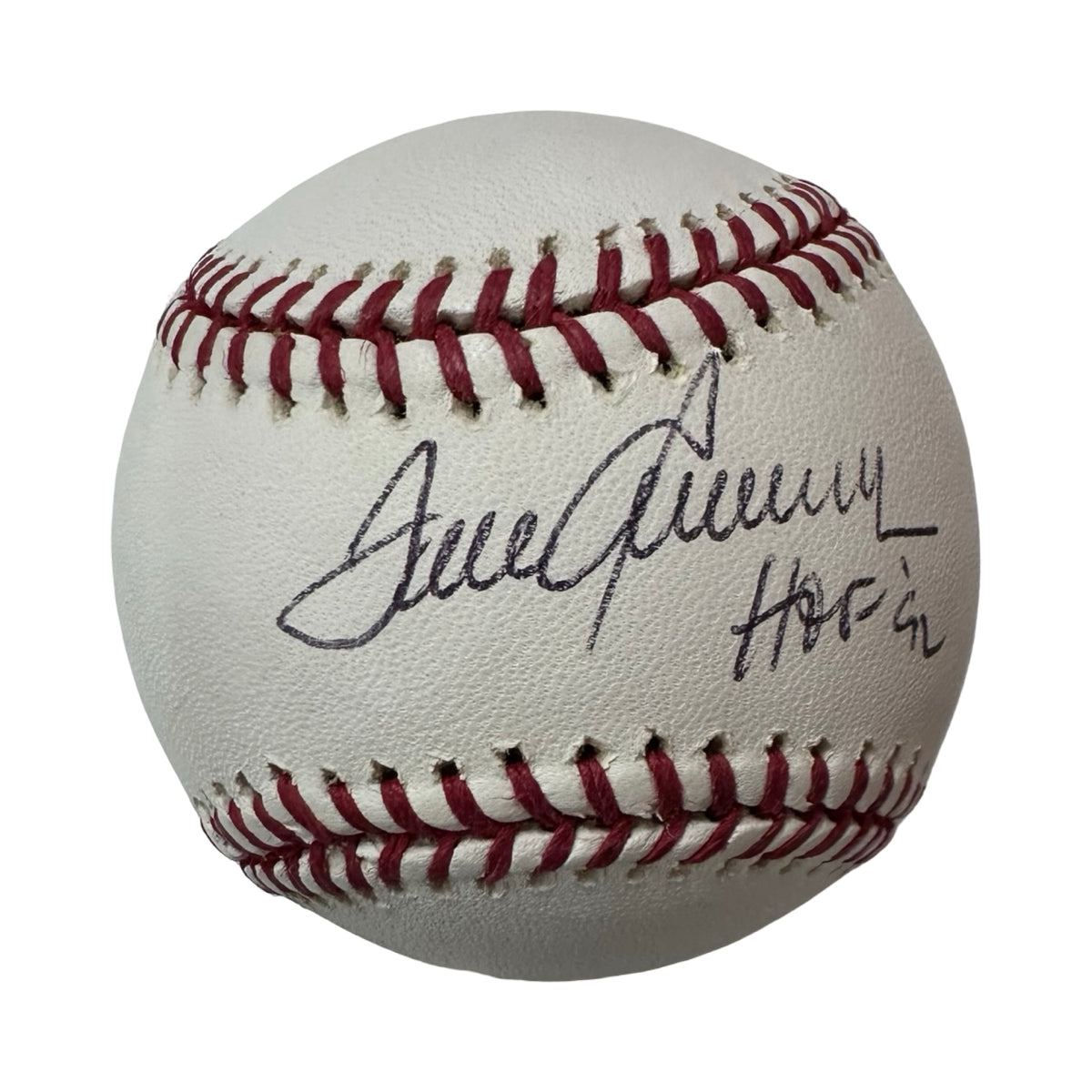 Tom Seaver Autographed OMLB HOF 92 Inscription JSA Black Ink