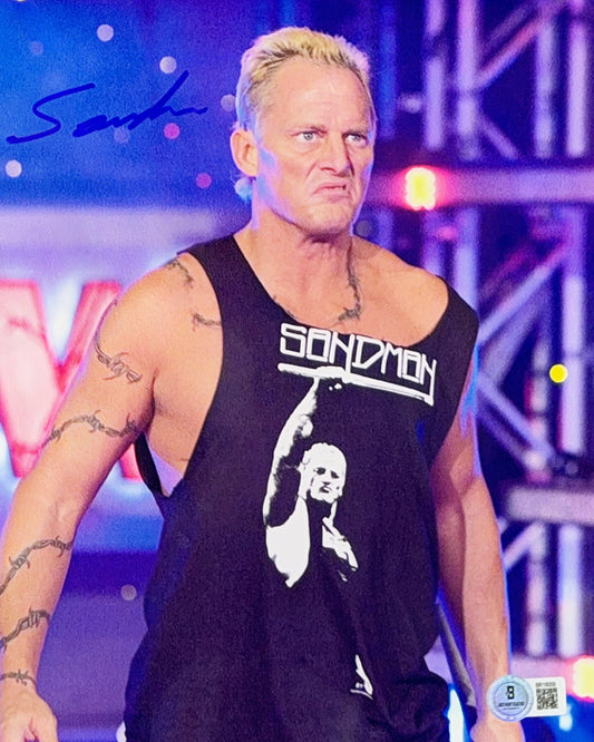 The Sandman Autographed Mean Mug 8x10 Beckett
