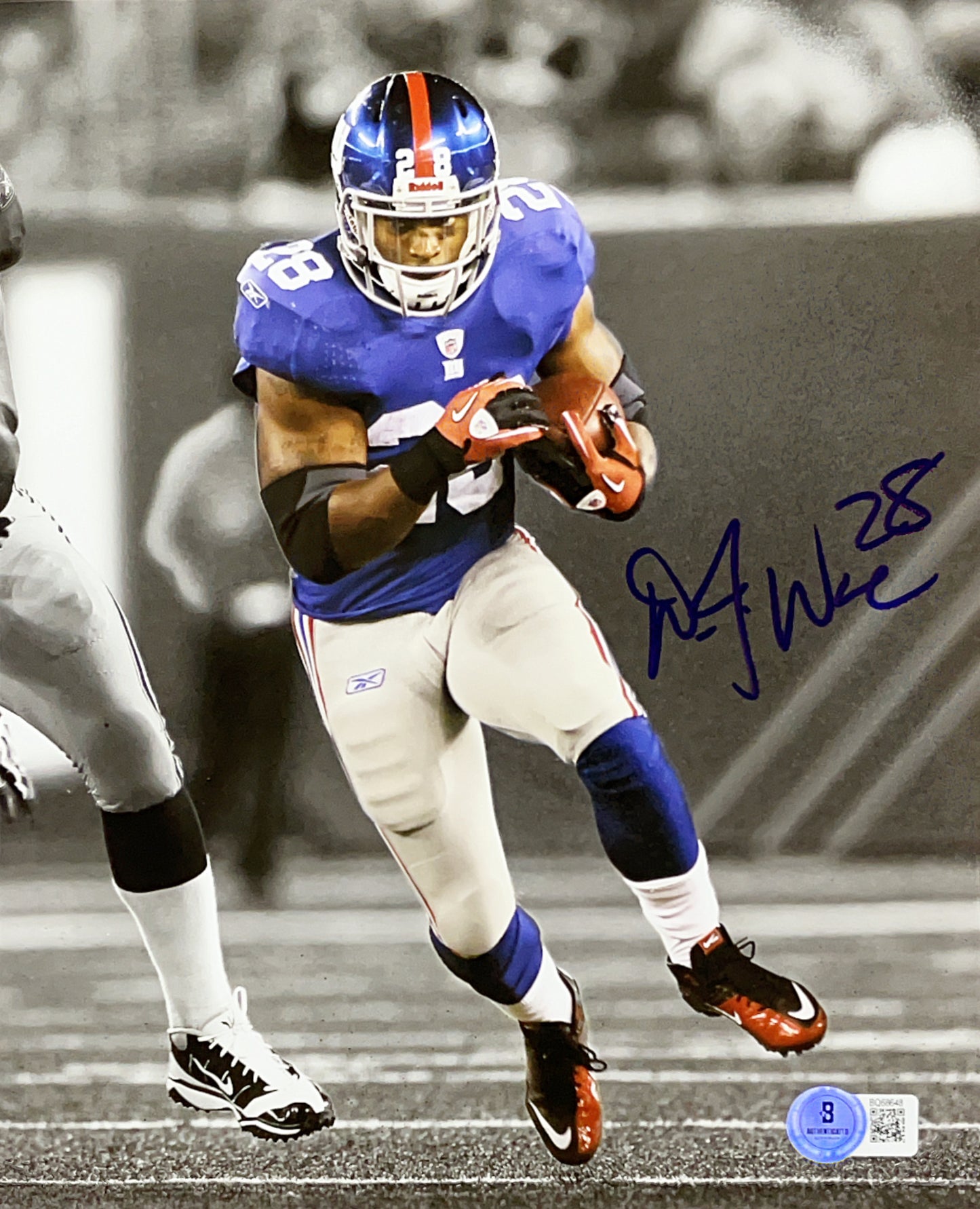 DJ Ware Autographed New York Giants 8x10 Beckett