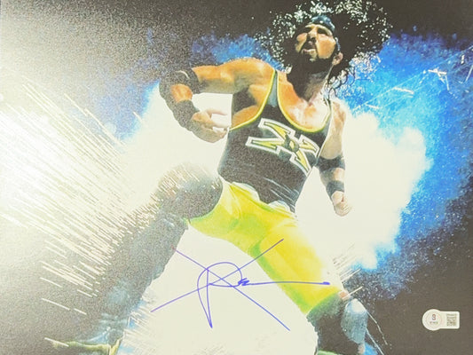 X-Pac Autographed WWE Background Explosion Horizontal 11X14 Beckett