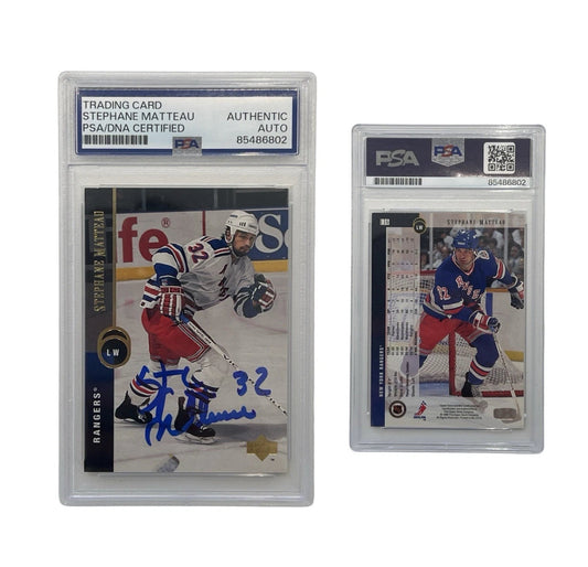 1994 Stephane Matteau Autographed Upper Deck #136 PSA Authetic Auto