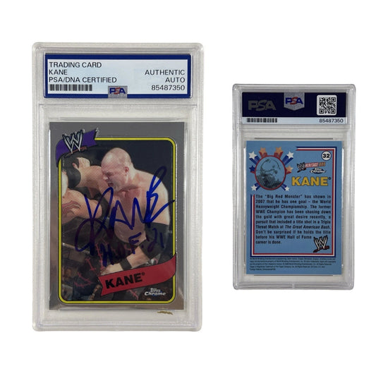 2008 Kane AutographedWWE Topp Chrome #32 Authentic Auto