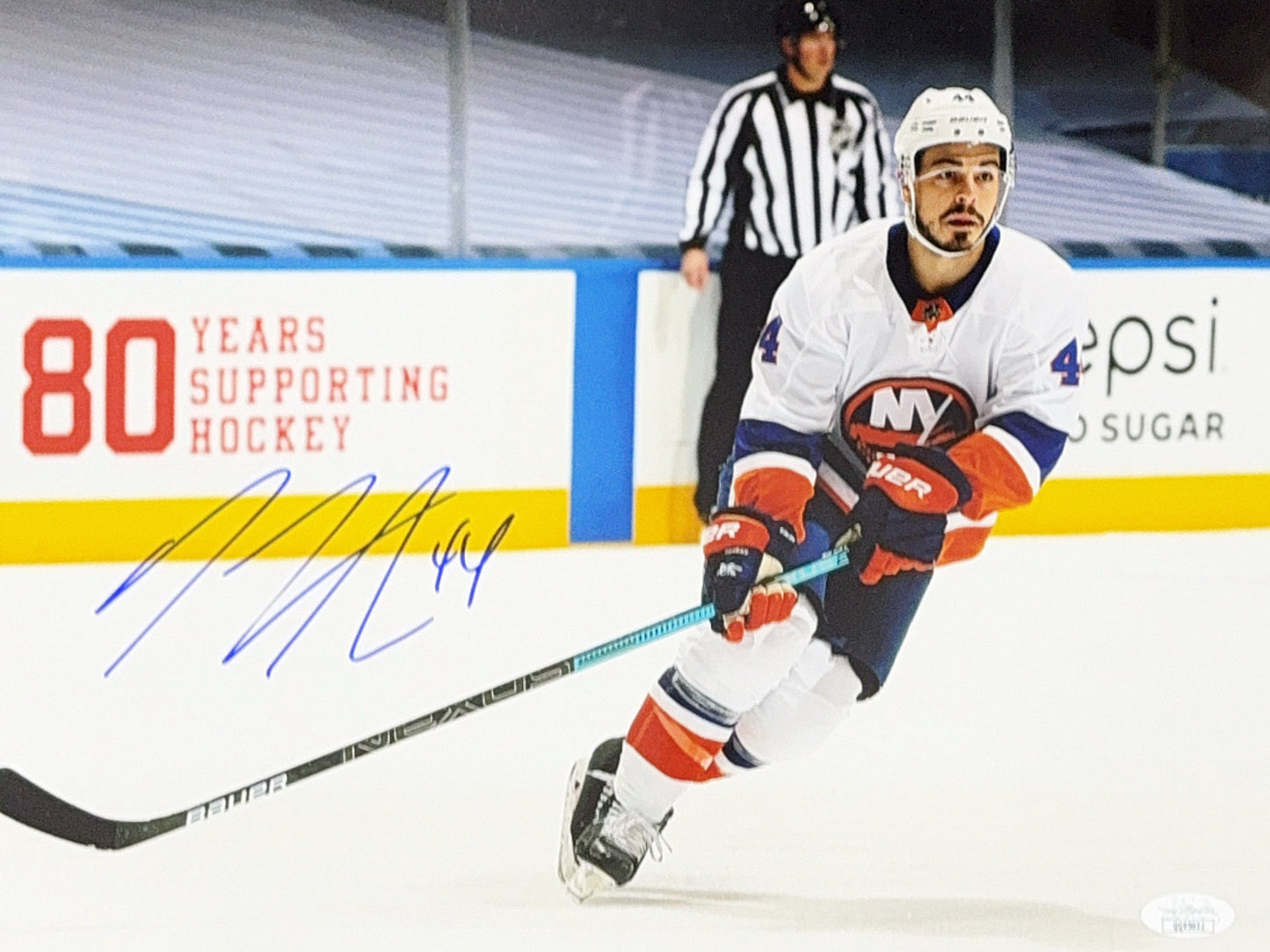Jean-Gabriel Pageau Autographed New York Islanders 11x14 JSA