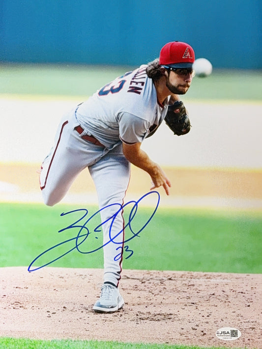 Zac Gallen Autographed Arizona Diamondbacks 11x14 Photo JSA