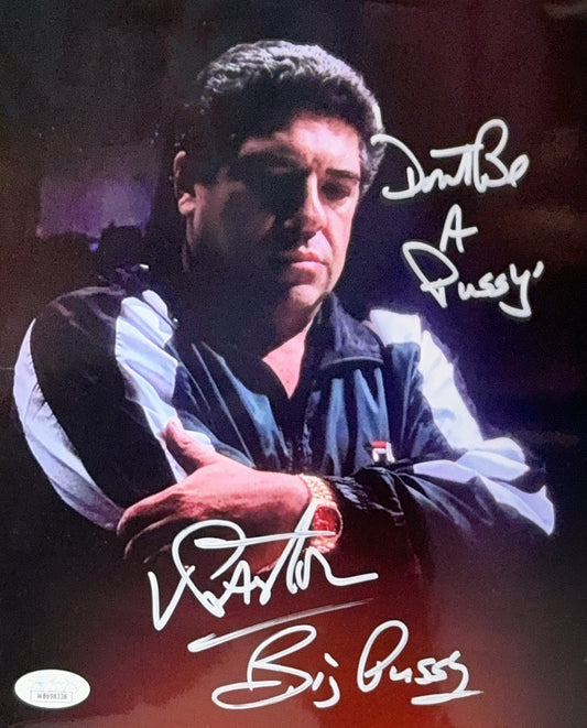 Vincent Pastore Sopranos Autographed “Don’t Be a Pussy” 8x10 Beckett