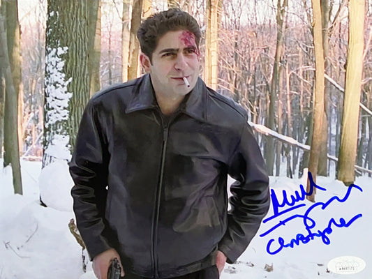 Michael Imperioli Autographed The Sopranos Cigarette in Snow 8x10 JSA
