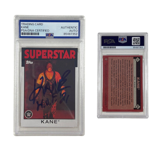 2016 Kane Autographed WWE Superstar Topps #21 Authenitc Auto