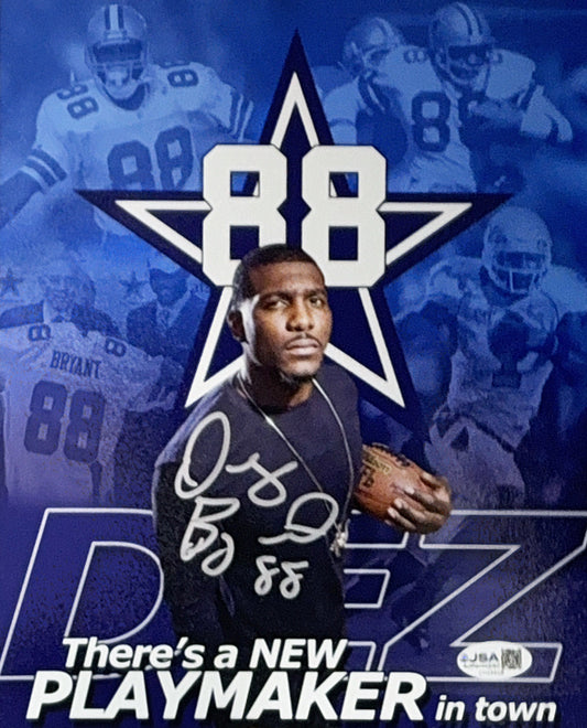 Dez Bryant Autographed Dallas Cowboys New Playmaker 8x10 JSA