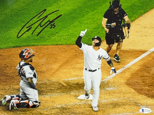 Gleyber Torres Autographed New York Yankees Crossing Home 11x14 Beckett
