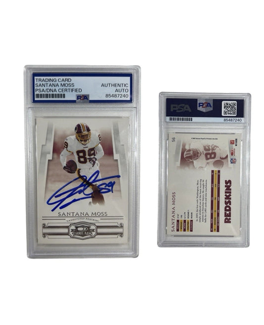 2007 Santana Moss Autographed Donruss #56 PSA Authentic Auto