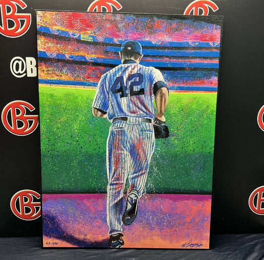 Mariano Rivera New York Yankees William Lopa Artwork Canvas LE /42