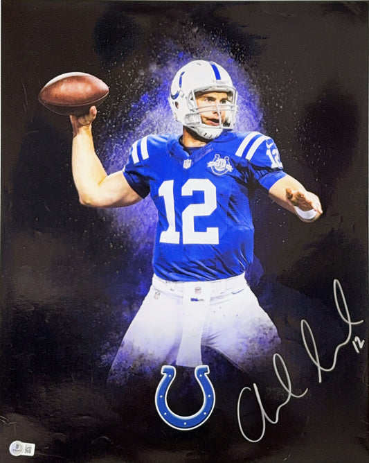 Andrew Luck Autographed Indianapolis Colts 16x20 Beckett