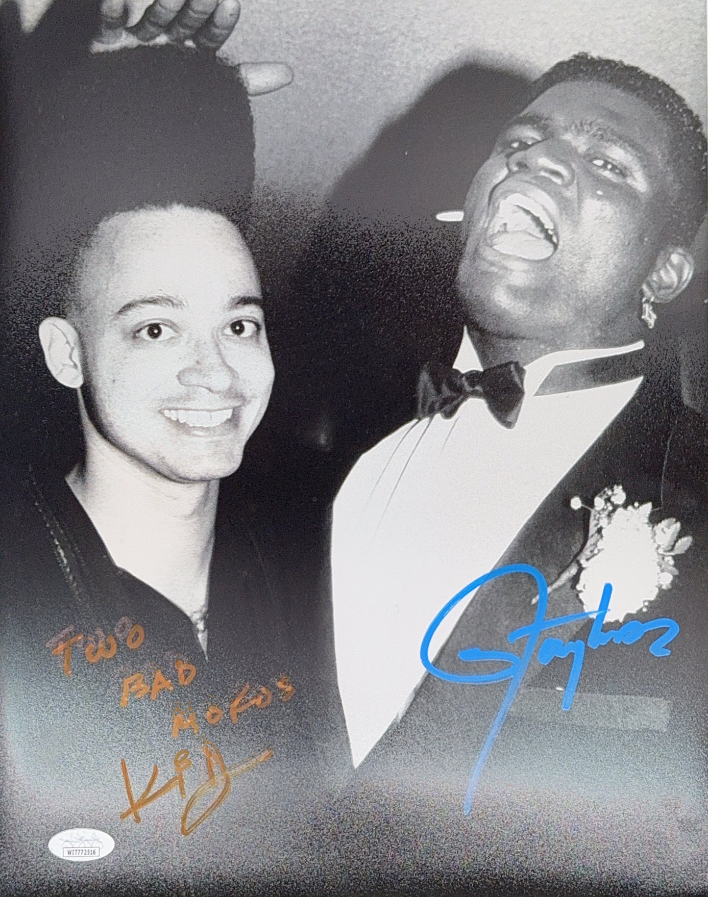 Lawrence Taylor & KID Autographed New York Giants 11x14 JSA