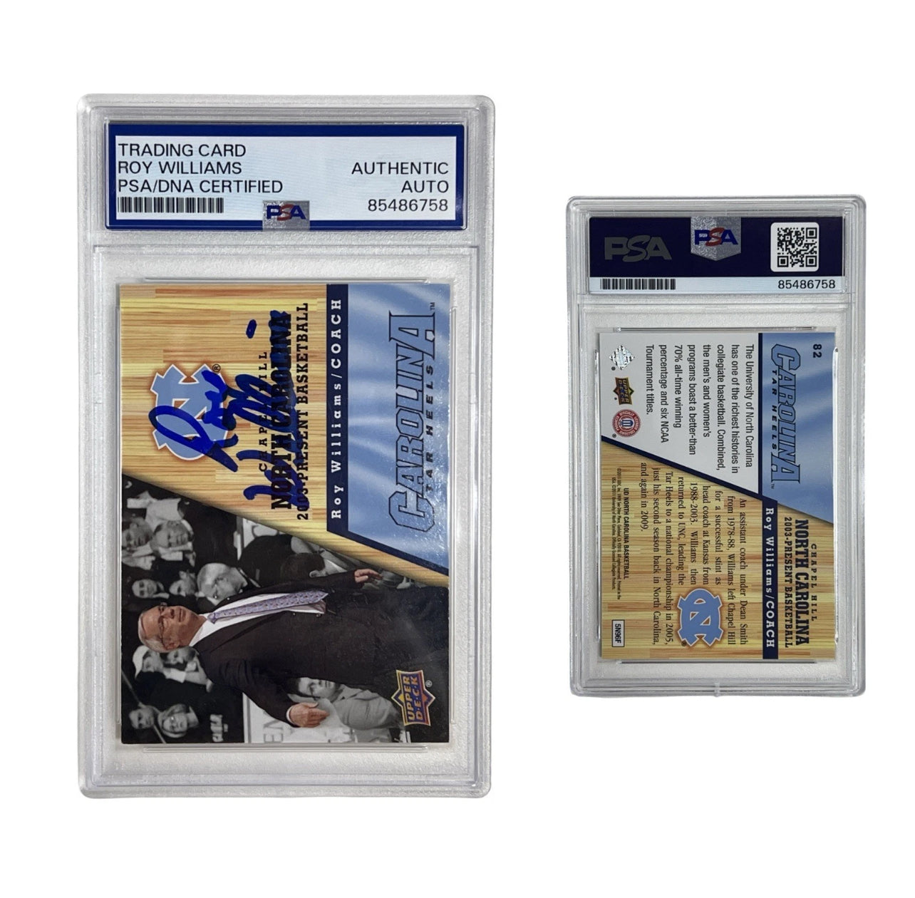 2011 Roy Williams Autographed UNC Upper Deck #82 Authentic Auto