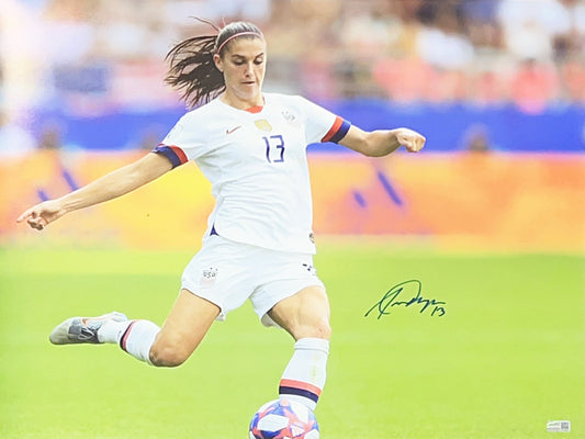 Alex Morgan Autographed Team USA White Jersey 16x20 Steiner CX