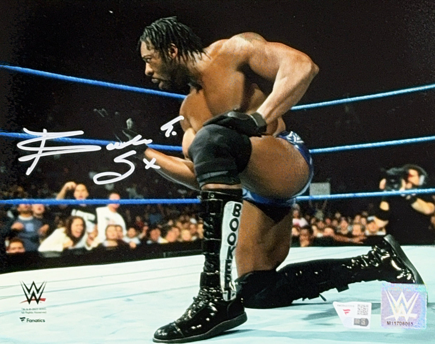 Booker T Autographed WWE 8x10 Fanatics