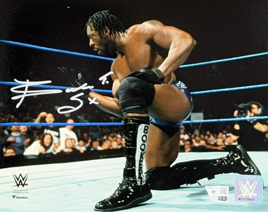 Booker T Autographed WWE 8x10 Fanatics