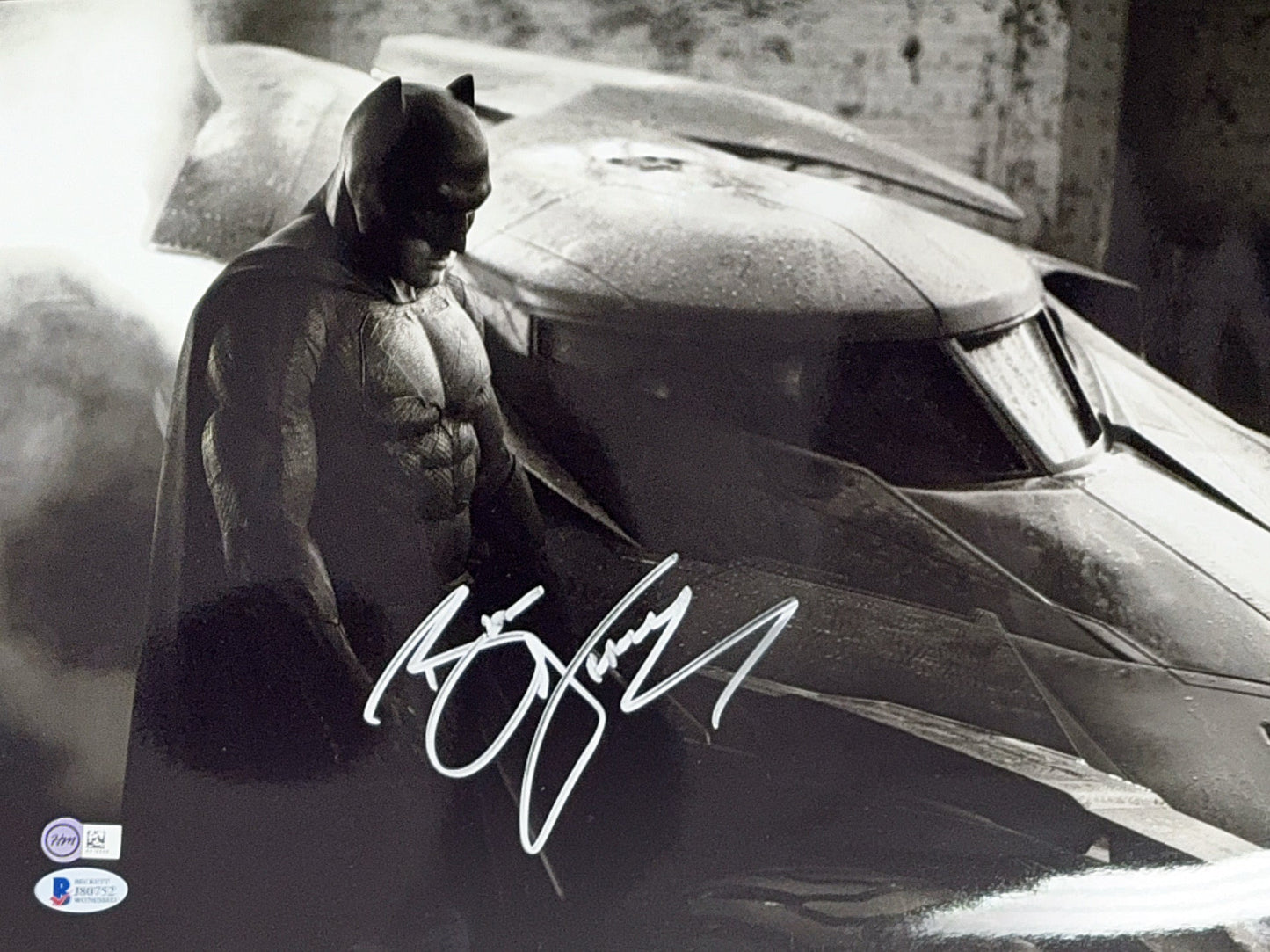 Ben Affleck Autographed Batman Batmobile 11x14 Beckett - Unframed
