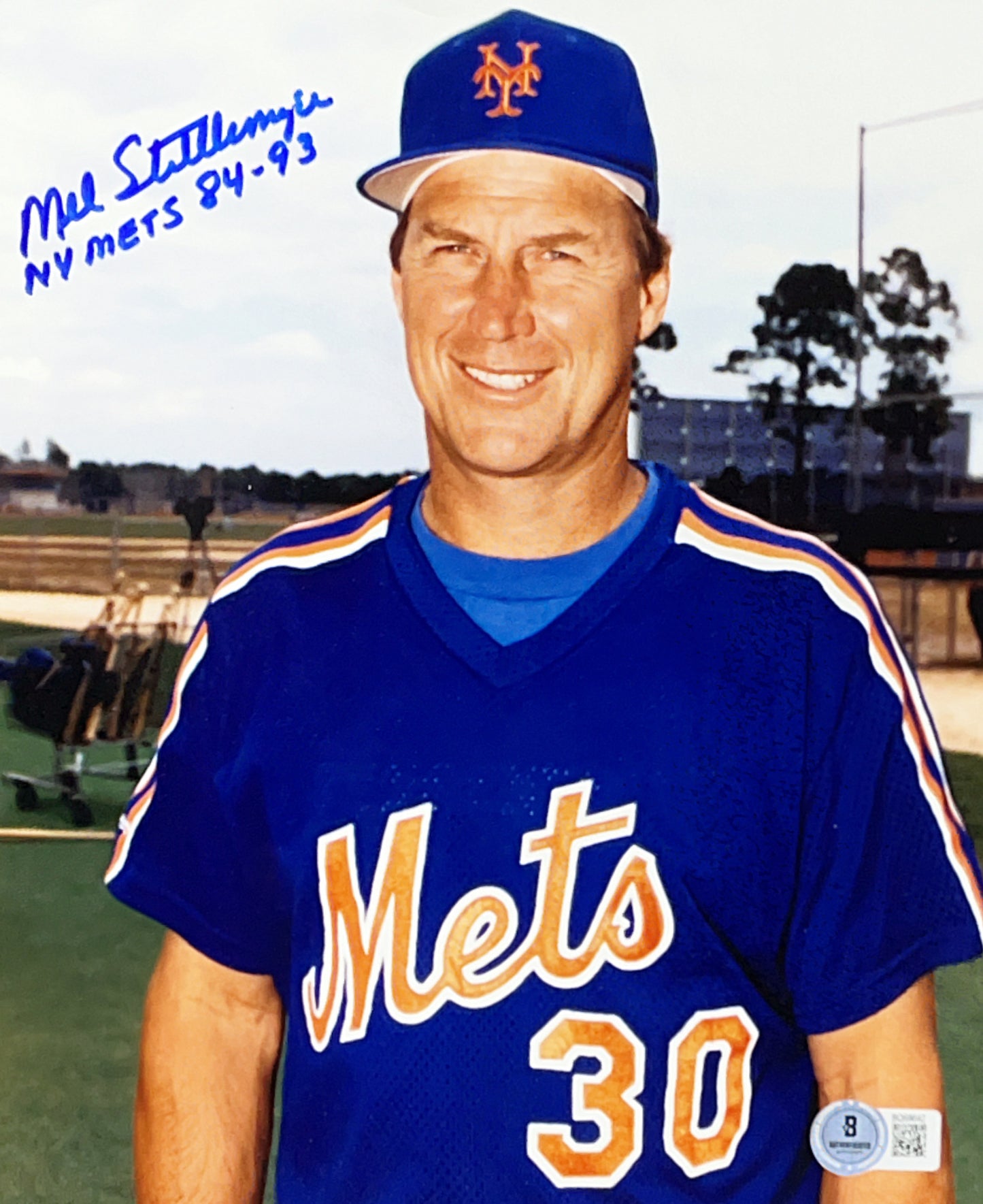 Mel Stottlemyre Autographed New York Mets Smiling 8x10 Beckett