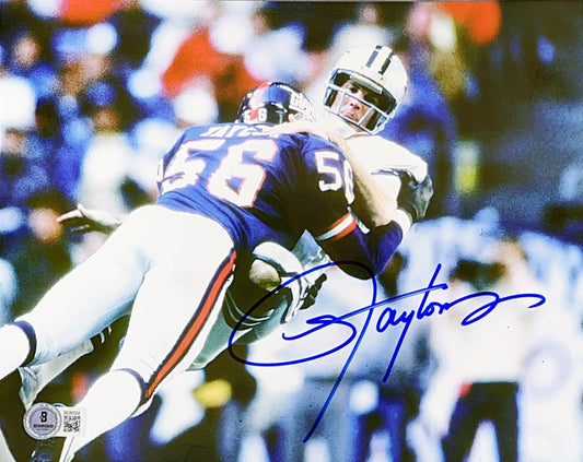 Lawrence Taylor Autographed Cowboy Tackle 8x10 Beckett