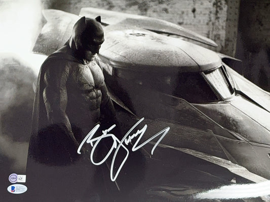 Ben Affleck Autographed Batman Batmobile 11x14 Beckett - Unframed