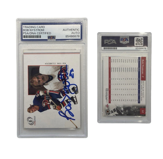 2002 Bob Nystrom Autographed Fleer Legacy #10 PSA Authentic Auto