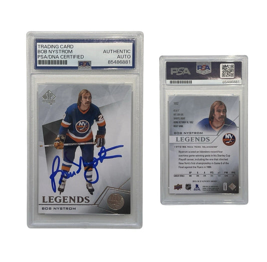 2016 Bob Nystrom Signed Legends SP Authentic Upper Deck #102 PSA Authentic Auto
