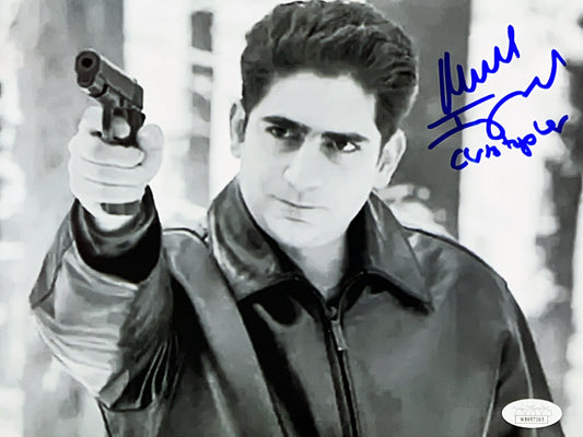 Michael Imperioli Autographed The Sopranos Pointing Gun 8x10 JSA