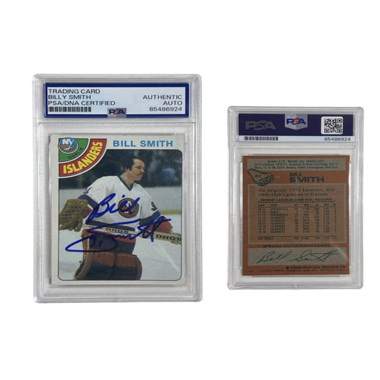 1978 Billy Smith Autographed Topps #62 PSA Authentic Auto